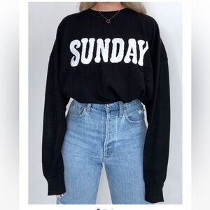 Black 'Sunday' Sweater